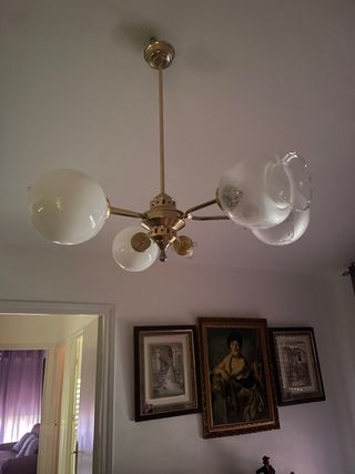 Lámparas colgantes antiguas casa una 25€