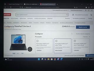 Lenovo ThinkPad T14s Gen 5 - Negro