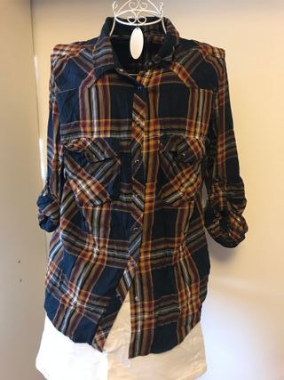 Camisa cuadros Stradivarius XL