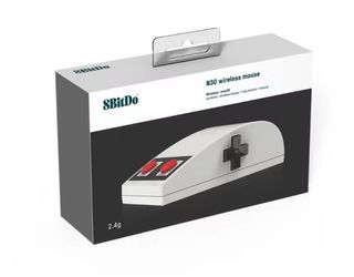 Ratón Retro 8bitdo NES Blanco/Rojo

