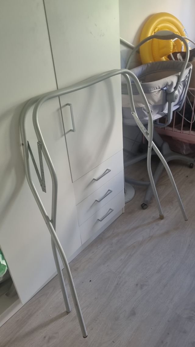 Bañera bebé OK azul con soporte