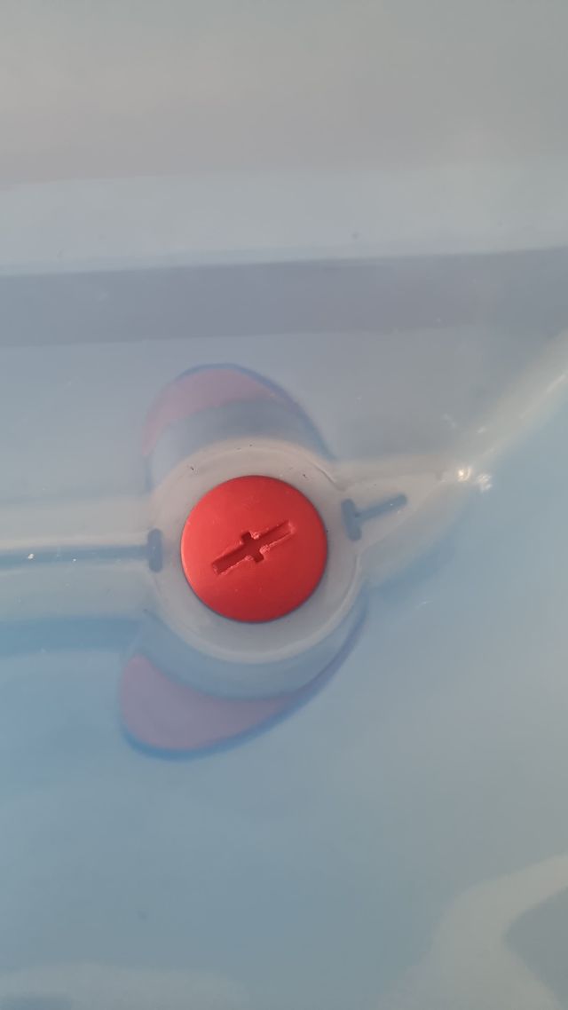 Bañera bebé OK azul con soporte