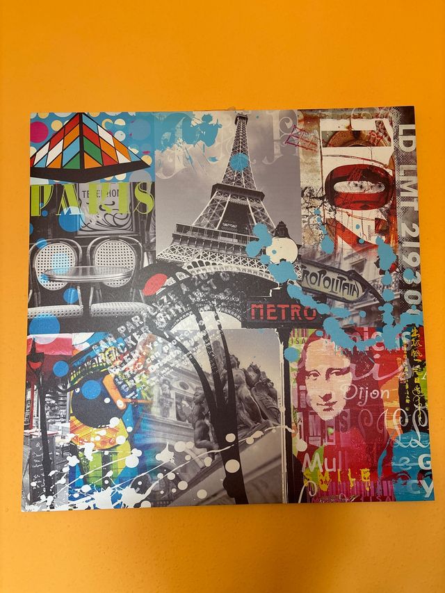 Cuadro Vintage París Collage