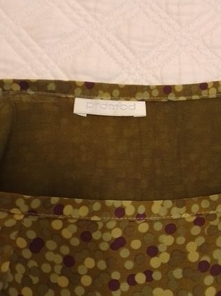 Falda midi estampada floral