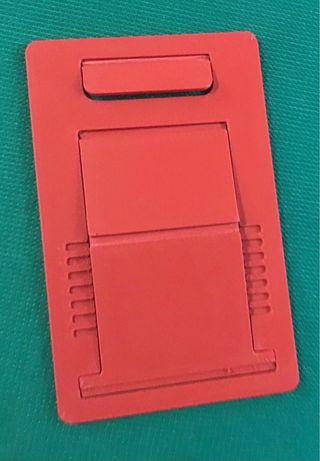 Supporto cellulare rosso tascabile
