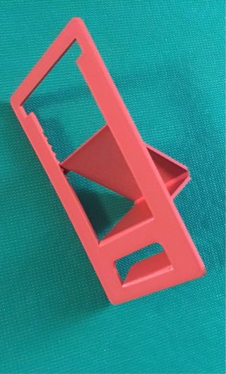 Supporto cellulare rosso tascabile