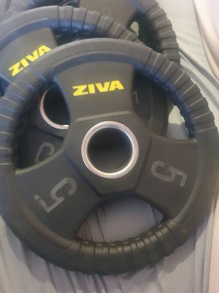 2 Discos Ziva 5kg Nuevos 