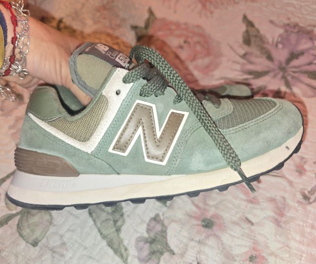 New Balance 574 Zapatillas Gris/Verde