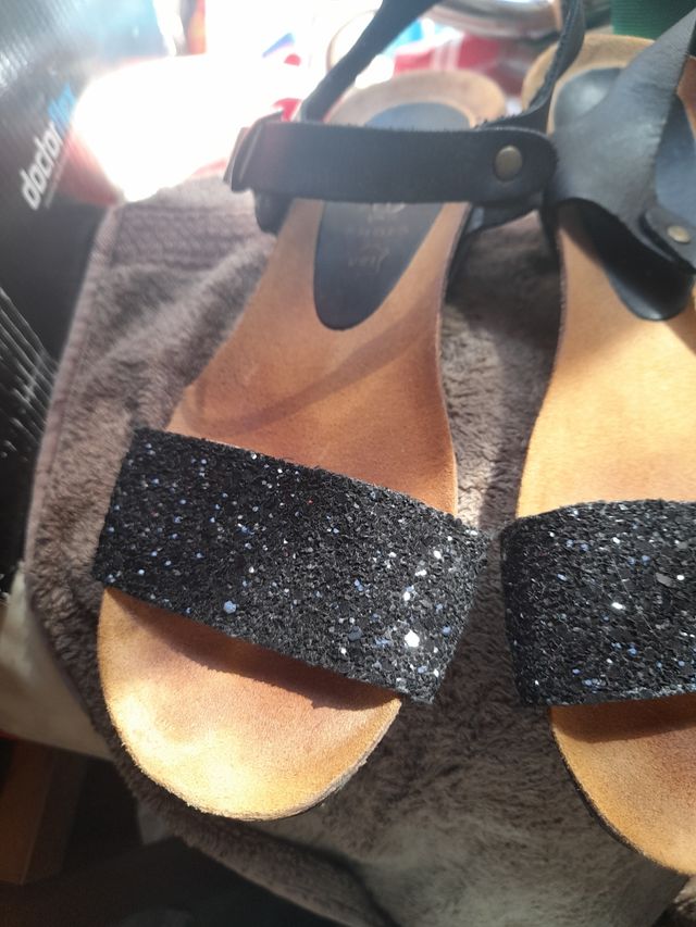 Sandalias Fiordo Piel Negro Talla 36
