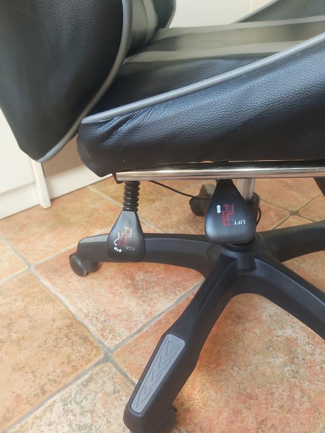 Silla Gaming Oficina Giratoria Negra Gris