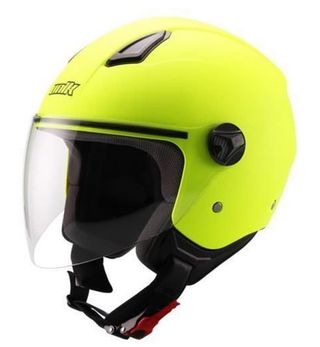 Casco Unik Jet Amarillo Neón