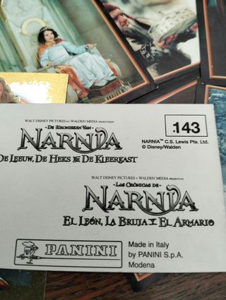 Antiguos cromos Crónicas de Narnia