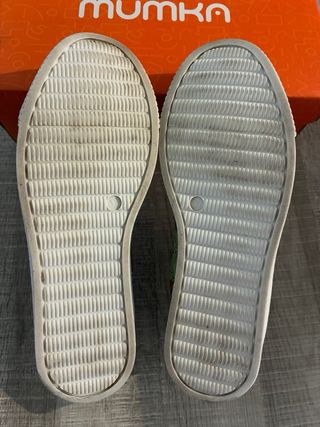 Zapatillas Munka Mujer Verdes Flores y Mariquitas