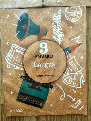 3 libros LENGUA 3 Primaria 3 trimestres ANAYA