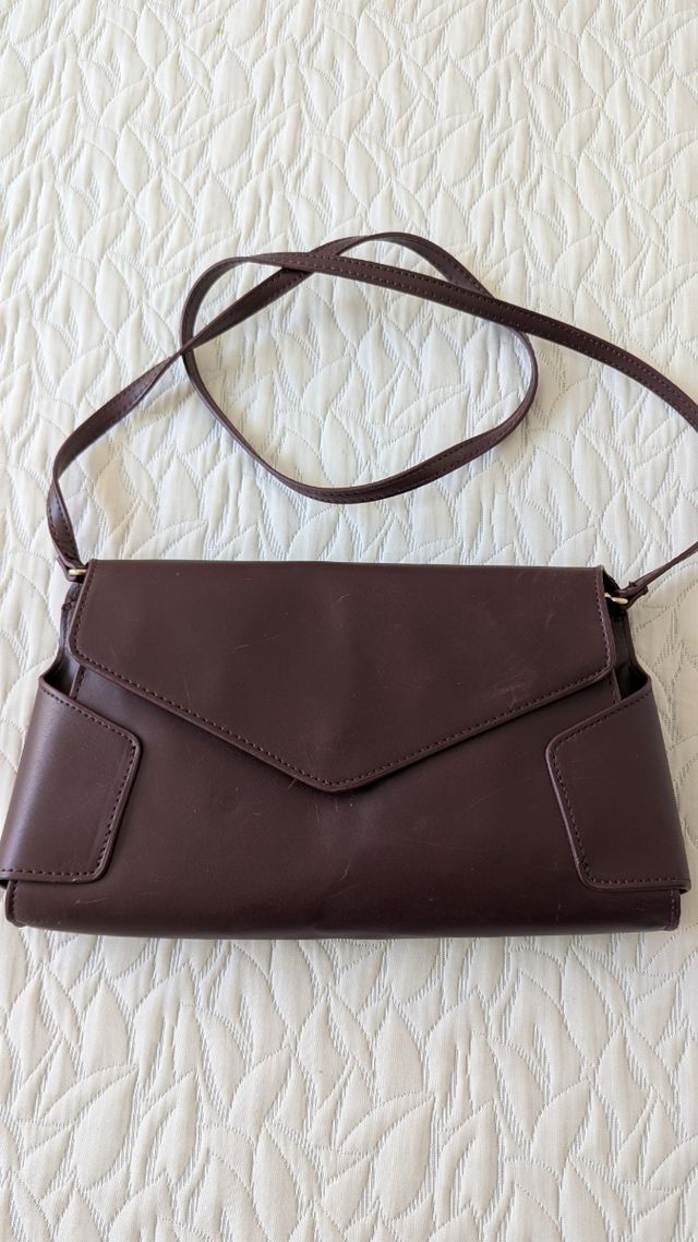 Bolso Zara Marrón Bandolera/Mano