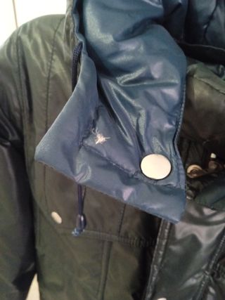Chaquetón de plumas reversible