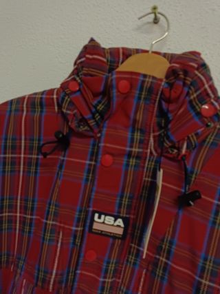 Chaqueta Nike USA Talla S/M Tartán Roja