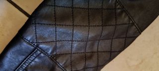 Giacca pelle nera bambino 9 anni