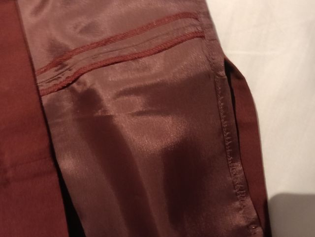 Vestido niña burgundy volantes