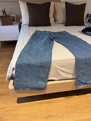 Pantalón tejano ancho azul