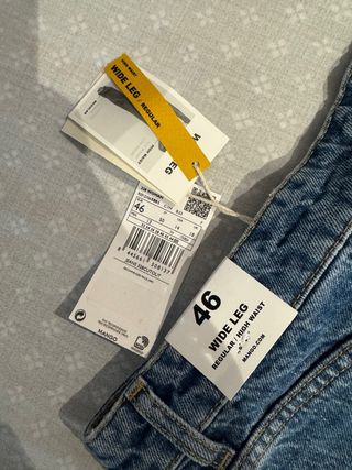 Pantalón tejano ancho azul