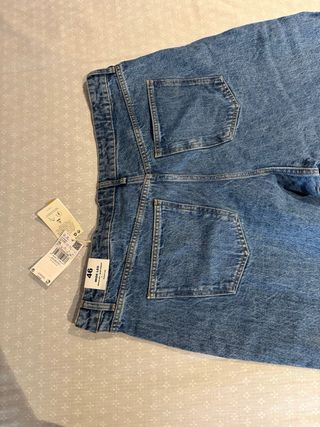 Pantalón tejano ancho azul