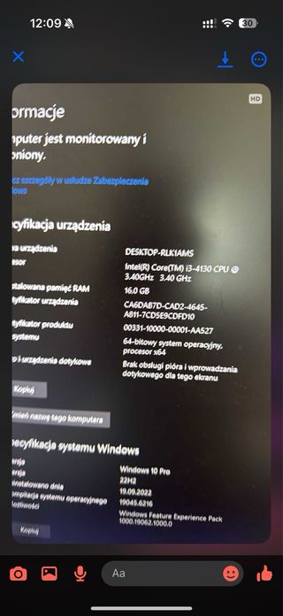 PC Gaming Lenovo i3-4130 GTX 1650 16GB RAM