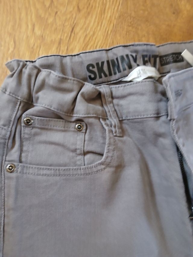 Calça H&M Cinza 13/14 Anos Pouca elasticidade
