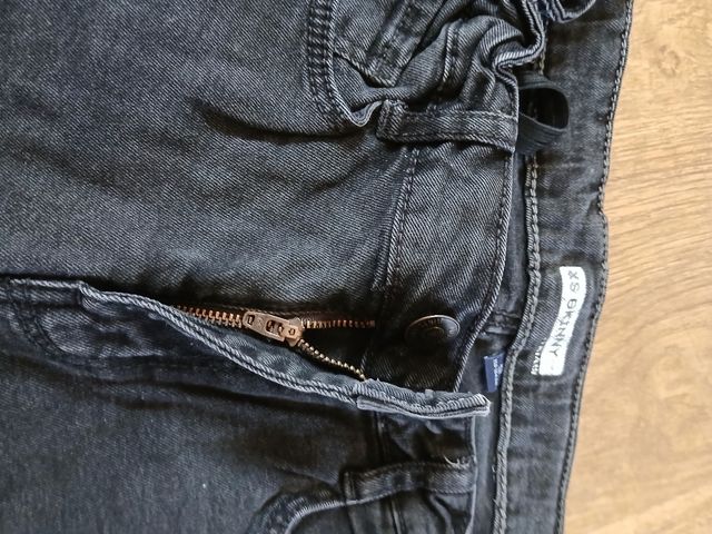 Calça ganga preta XS 14 anos