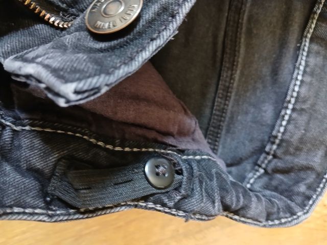 Calça ganga preta XS 14 anos