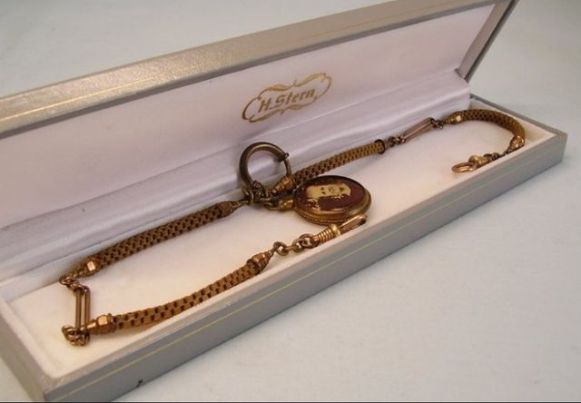 Collar con reloj Schaumgol /doble de oro 