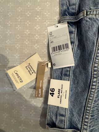 Pantalón tejano ancho