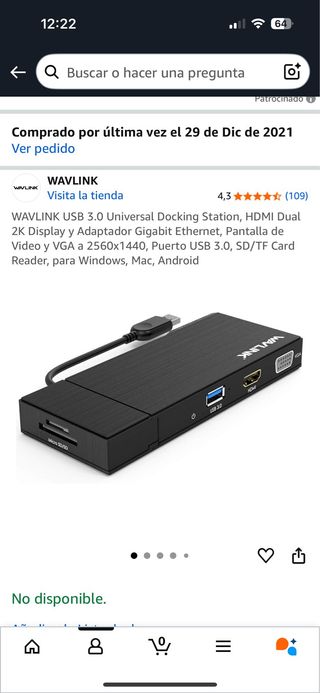 Dock station Wavlink USB 3.0 HDMI VGA