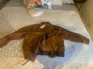 Cazadora Bomber Oversize Marrón XS