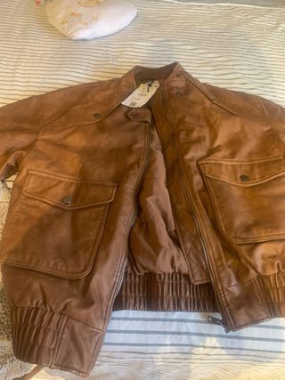 Cazadora Bomber Oversize Marrón XS