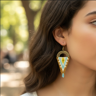 Pendientes Artesanales Miyuki