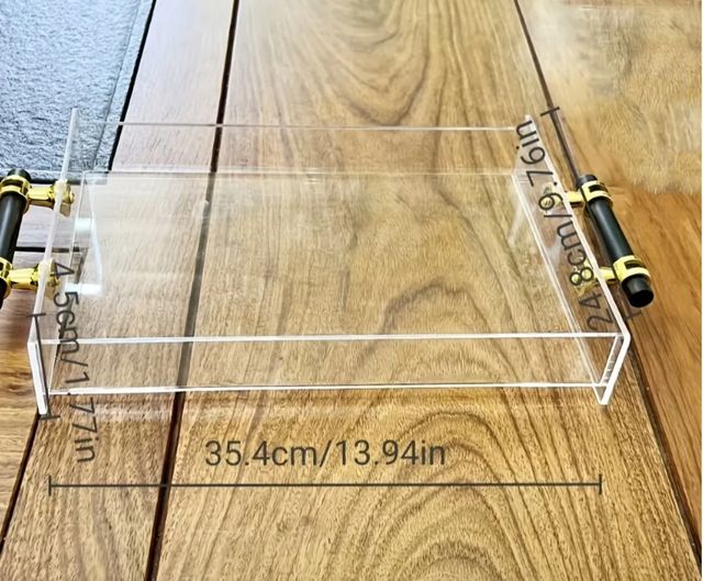 Oportunidad Bandeja Acrílico Transparente
