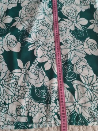 Vestido caftán de Sun Rose Fashions- Verde- Blanco