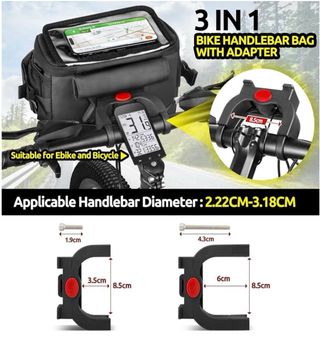 Bolsa Manillar Bicicleta 4.5L 3en1