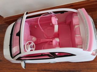 Auto Barbie Fiat 500 bianca e rosa
