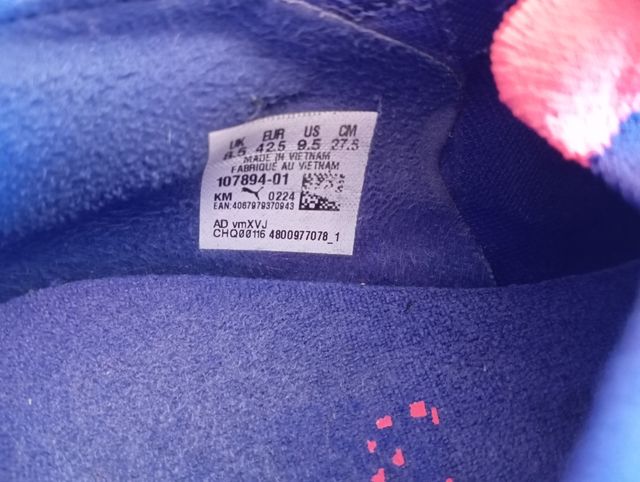 Botas de fútbol Puma azules