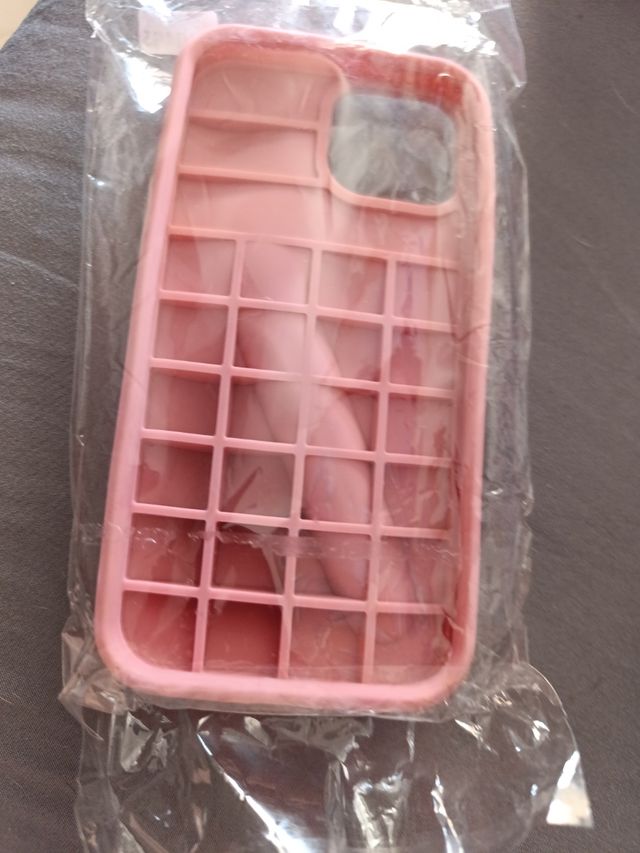 Capa móvel rosa para iPhone sem brilho