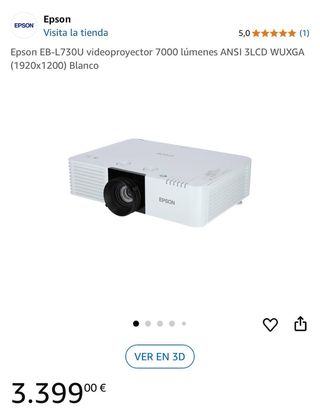 Videoproyector Epson EB-L730U 7000 lúmenes