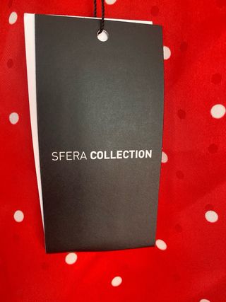 Top Sfera lunares rojo talla M