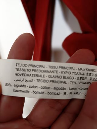 Blusa Zara bordada teja