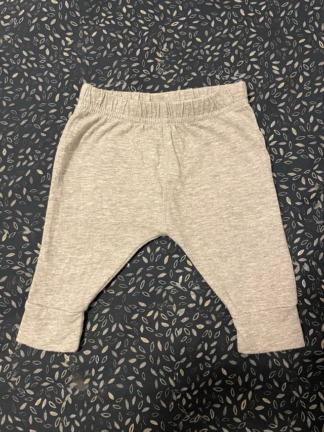 Pantalones de algodón grises