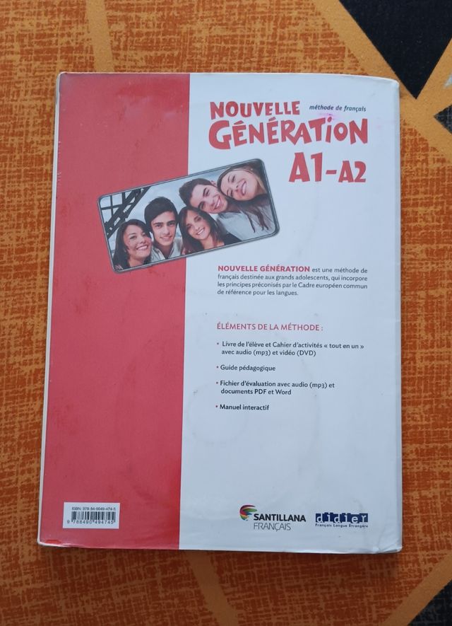 NOUVELLE GENERATION A1/A2 LIVRE/EXERCICES+CD+DVD