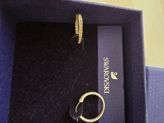 Pendientes Swarovski Aro Plata