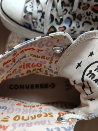 Converse plataforma estampado leopardo