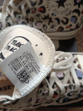 Converse plataforma estampado leopardo